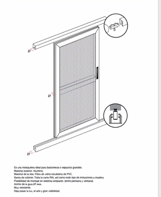 Mosquitera corredera - Mosquiteras en murcia